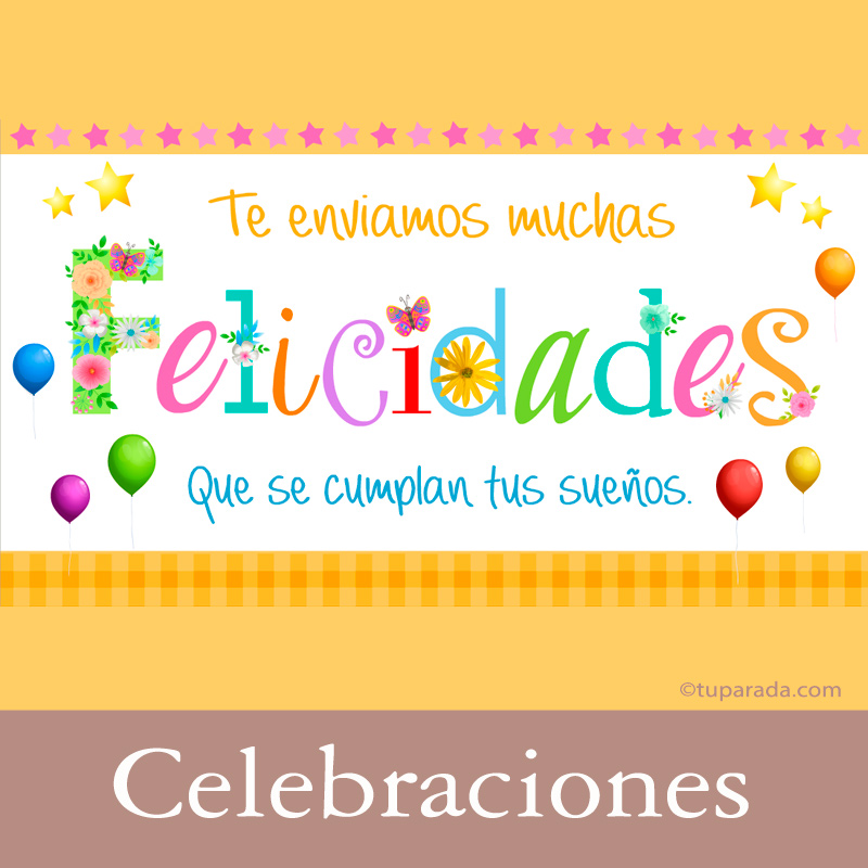 Tarjetas, postales: Celebraciones