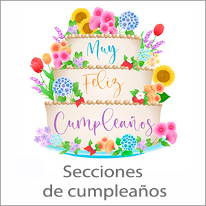 Tarjetas, postales: Feliz cumpleaños por sección