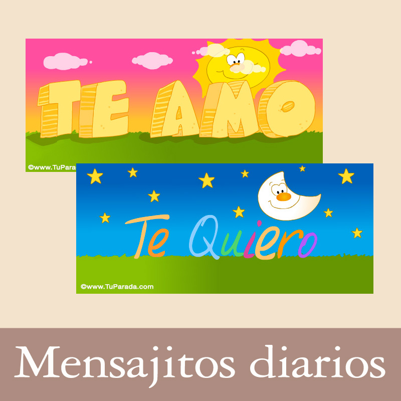 Tarjetas, postales: Mensajitos diarios