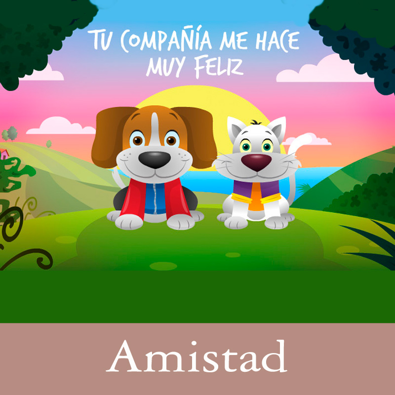 Tarjetas, postales: Amistad