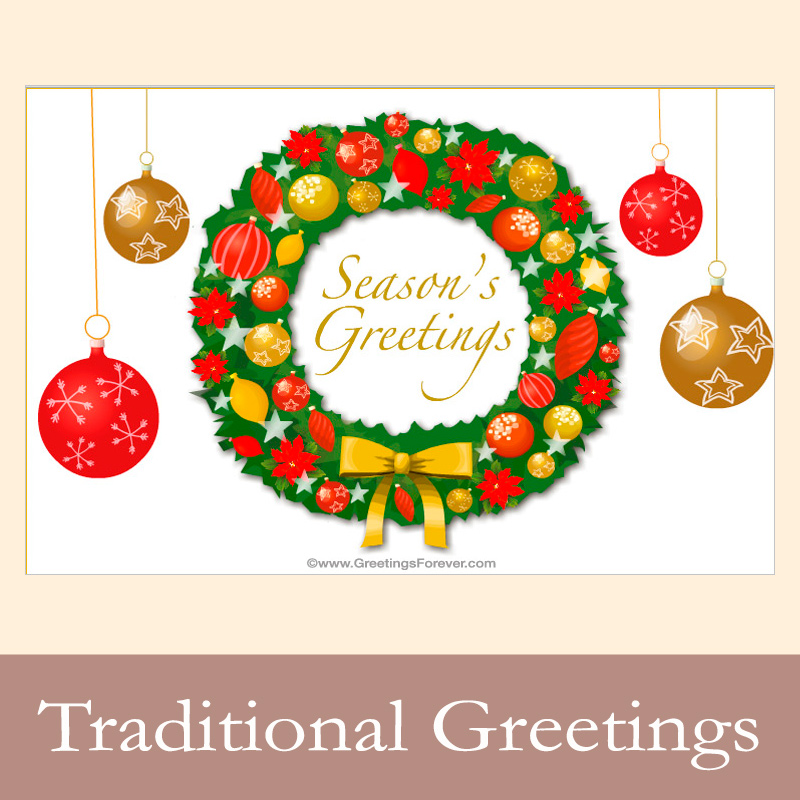 Ecards: Traditional Season's greetings