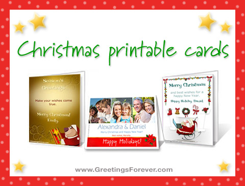 Ecards  Christmas printable cards