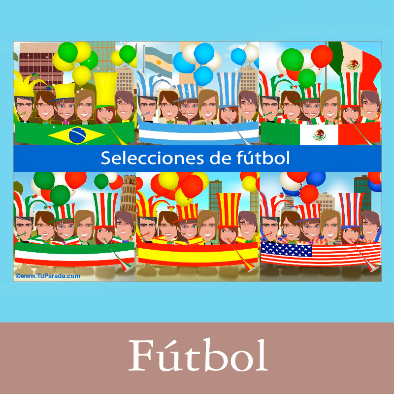 Tarjetas, postales: Fútbol, selección