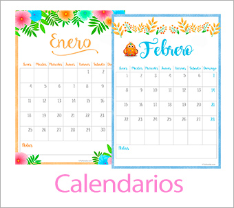 Tarjetas calendarios para imprimir: organiza tu año de forma práctica