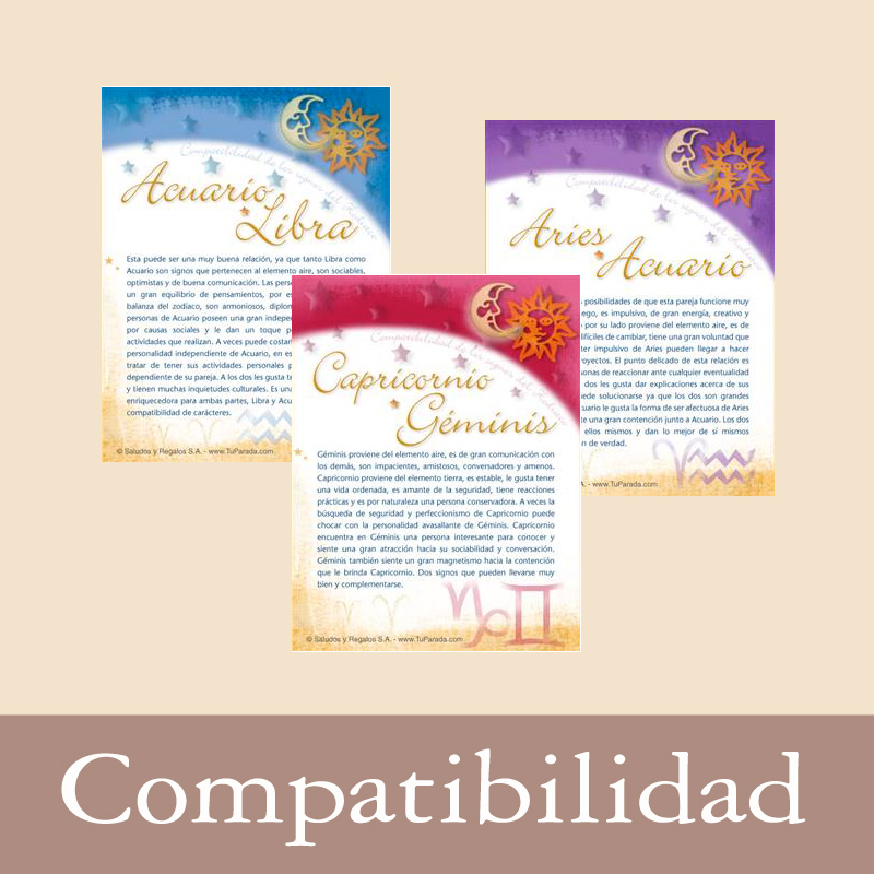 Tarjetas, postales: Compatibilidad