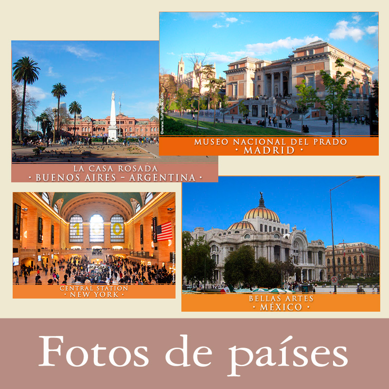 Tarjetas, postales: Fotos de países