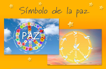 Tarjetas, postales: Símbolo de la paz