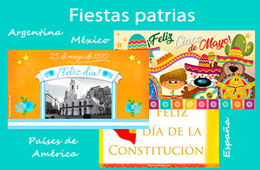 Tarjetas, postales: Fiestas patrias