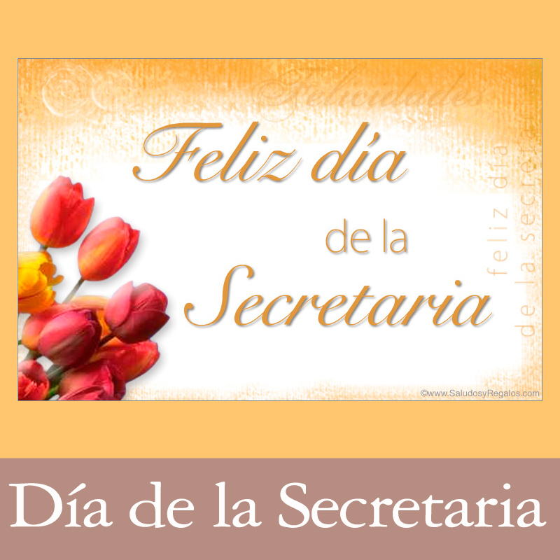 Tarjetas, postales: Día de la Secretaria