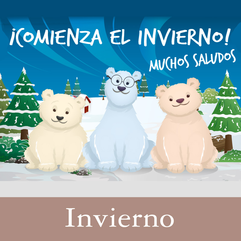 Tarjetas, postales: Invierno