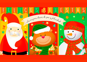 Tarjetas, postales: Navidad y Felices Fiestas