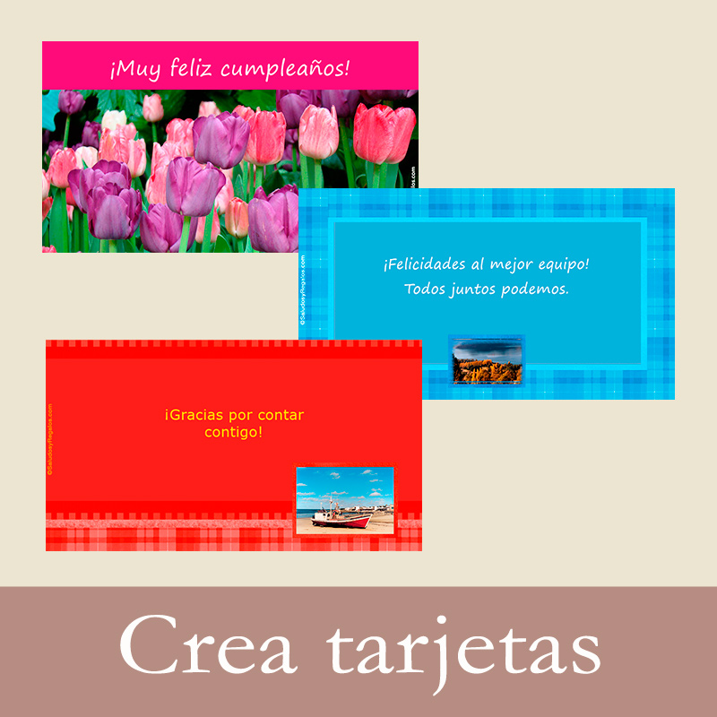 Tarjetas postales: Crear tarjeta