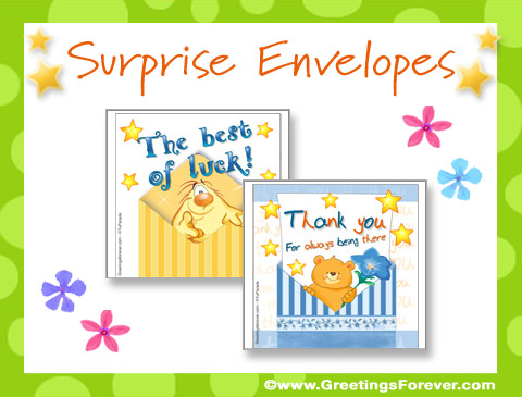 Surprise Envelopes Ecards