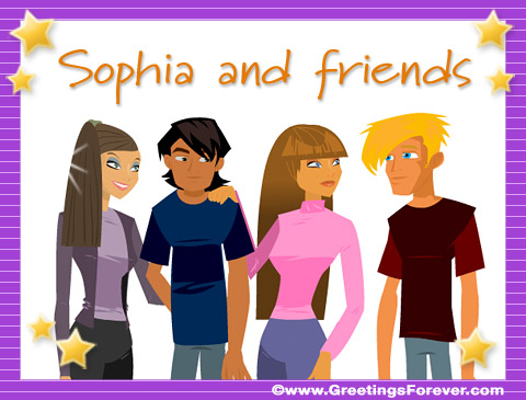 Sophia and friends Ecards