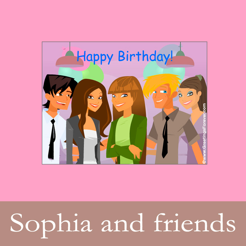 Sophia and friends Ecards