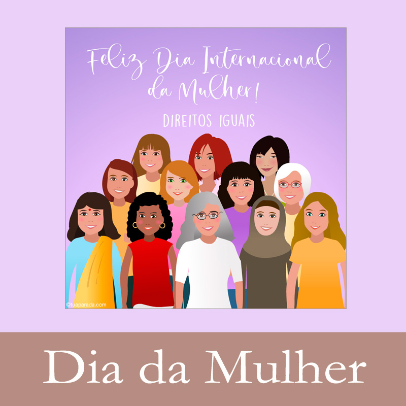 Cartões postais: Dia da Mulher