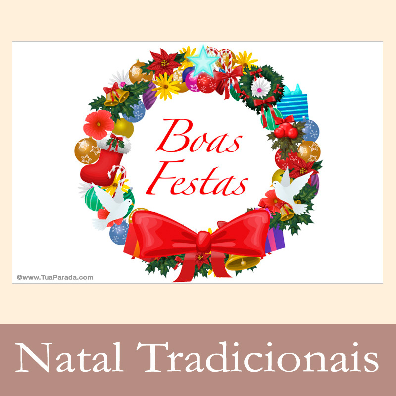 Cartões postais: Natal tradicionais