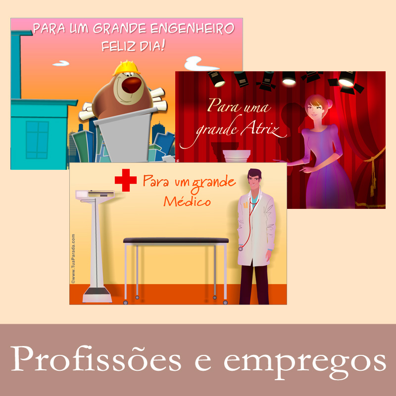 Cartões postais: Profissões Empregos