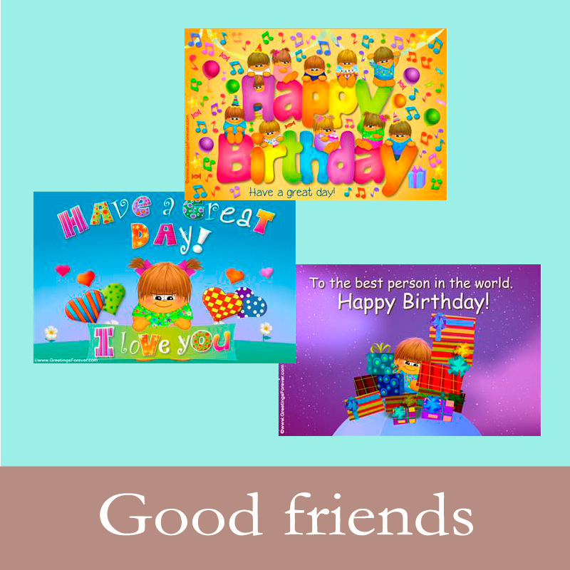 Ecards: Good friends