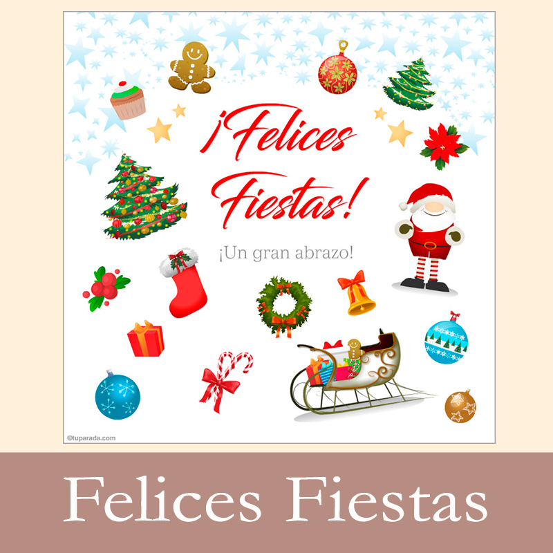 Tarjetas, postales: Felices Fiestas