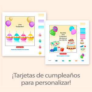 Tarjetas de  Plantillas de Cumpleaños