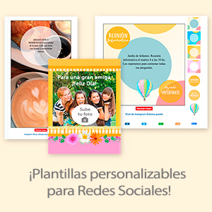 Tarjetas, postales: Plantillas para Redes Sociales