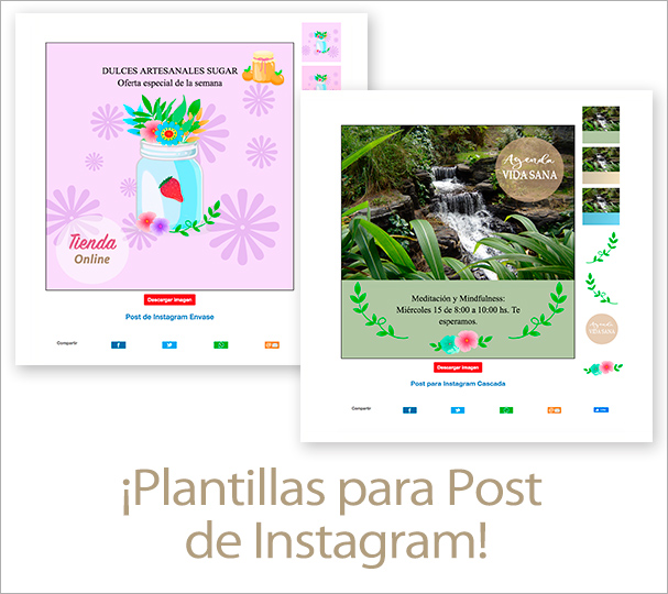 Tarjetas, postales: Posts para Instagram desde 1080 px