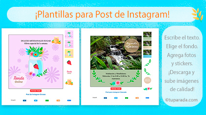 Tarjetas, postales: Posts para Instagram