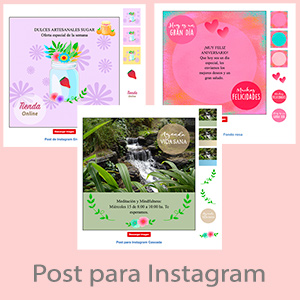 Tarjetas, postales: Posts para Instagram